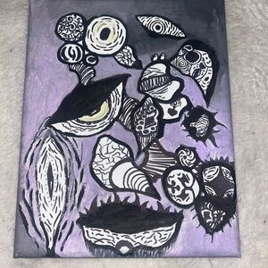 Abstract eyes Canvas Art